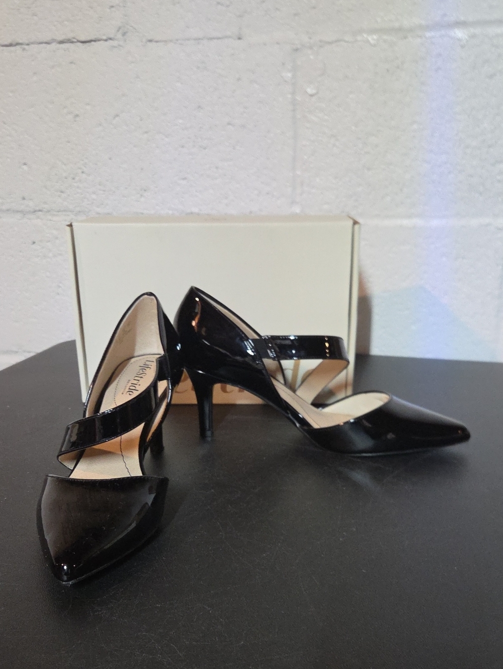 Black Patent Mary Jane Pumps - Unbranded